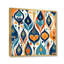 Symphonie botanique orange et bleue II sur toile-1271467108-1271467105