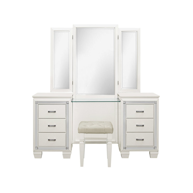 Coiffeuse Kielah, Blanc