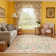 Machine-washable pink carpet Bohemian floral carpet