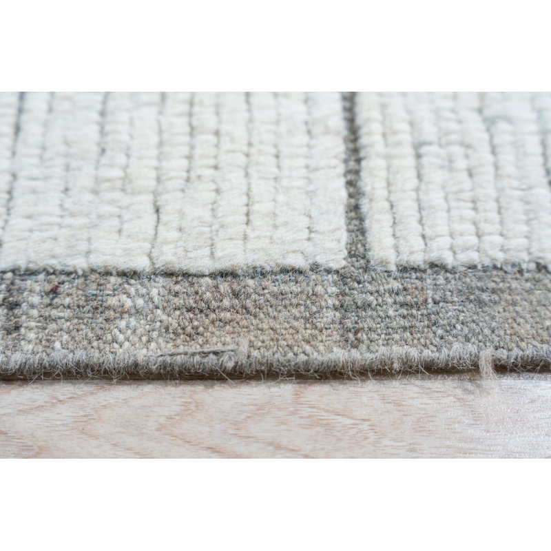 Hand Knotted Wool Geometric Area Rug