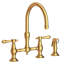Chesterfield Kitchen Bridge Faucet with Side Spray-351712974