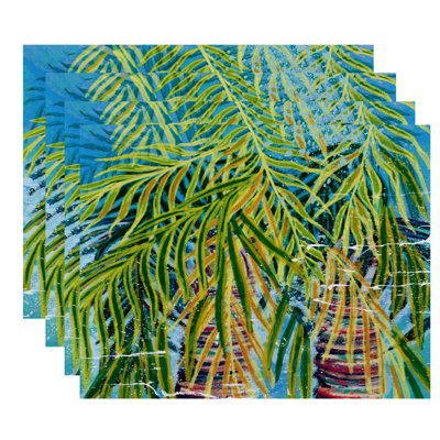 Widger Polyester Floral Rectangle Placemat