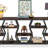 70.9 Inches Sofa Console Table With 4 Tier Wood Storage Shelves, Industrial Extra Long Narrow Entryway Accent Tables For Hallway, Living Room, Foyer (Rustic Brown)