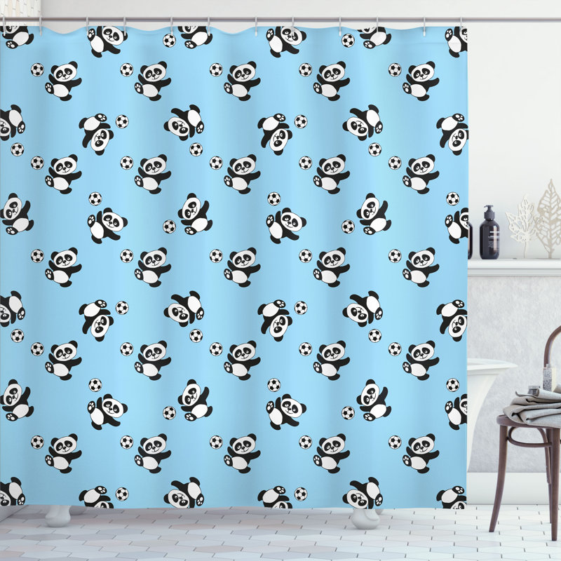 Shower Curtain with Hooks Included, 75"H x 69"W