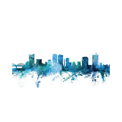 Fort Worth, Texas Skyline by Michael Tompsett - Wrapped Canvas Gallery-Wrapped Canvas Giclée
