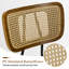 Chaise d'appoint rembourrée en similicuir et finition en bois de noyer-1539605110-1539605119