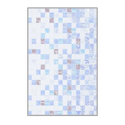 Stylish Hall Carpet, 2.6 x 6.6 Feet, 100% Polyester, 0.3 in Pile Height | Antibacterial, Non-Slip PVC Felt Dot Underside | 3D Digital Print, Machine Washable, Ideal for Entryway & Living Spaces