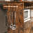 Rolling Kitchen Island Cart With Drop-leaf, Storage Solution with Wine Rack, Storage Cart for Kitchen, vintage Brown-957324273