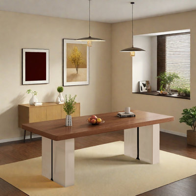 Table de salle à manger moderne et minimaliste pour un usage domestique