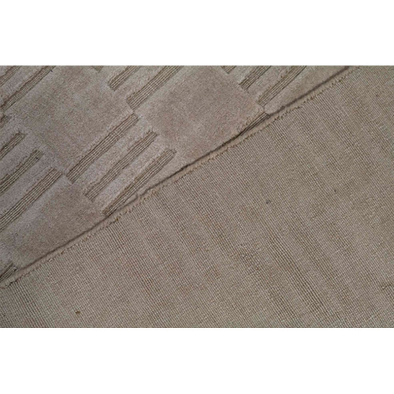 Tapis beige noué à la main de haute qualité