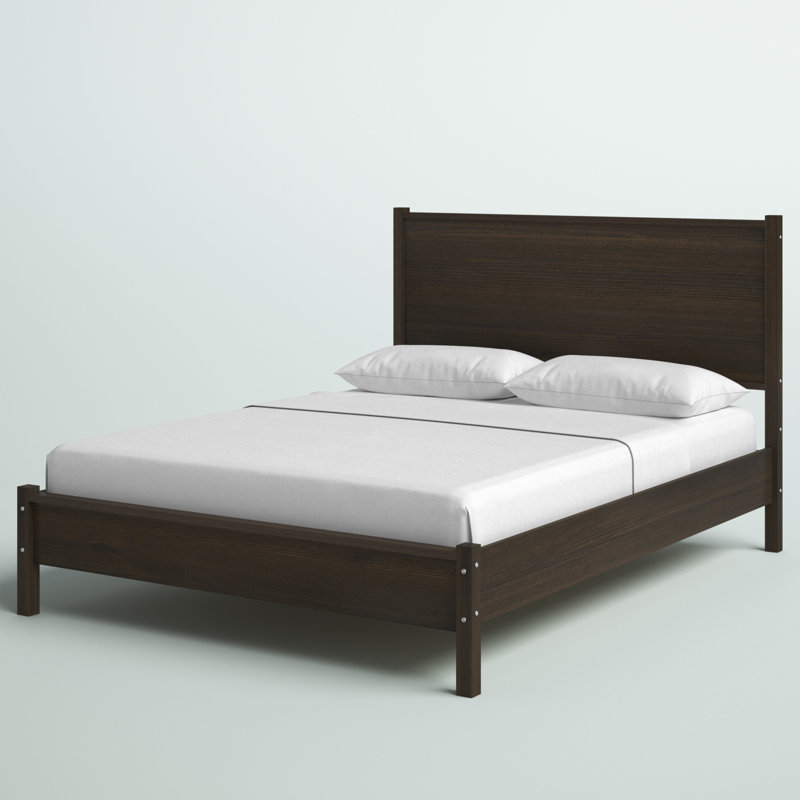 Grand lit plateforme Weigel, Espresso