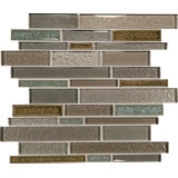 Crystal Shores Mosaic Tile in Sapphire Lagoon
