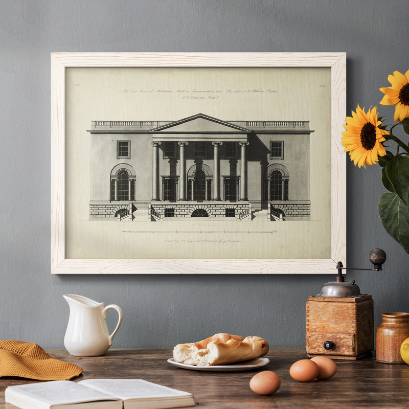 " Richardson Architecture I ", White, 22" H x 32" W x 1.5" D