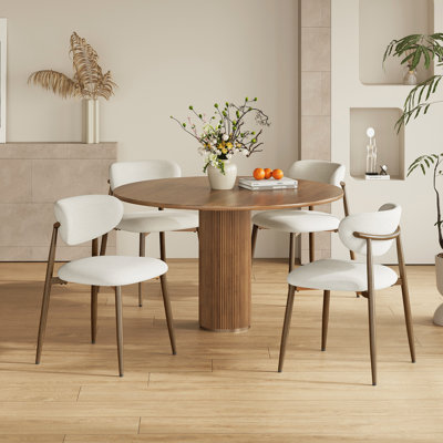 Westhampton Upholstered Dining Chair with Metal Frame