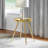 Round Mirror Top End Side Table