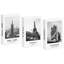 Ensemble de 3 faux livres noirs et blancs Cityscape