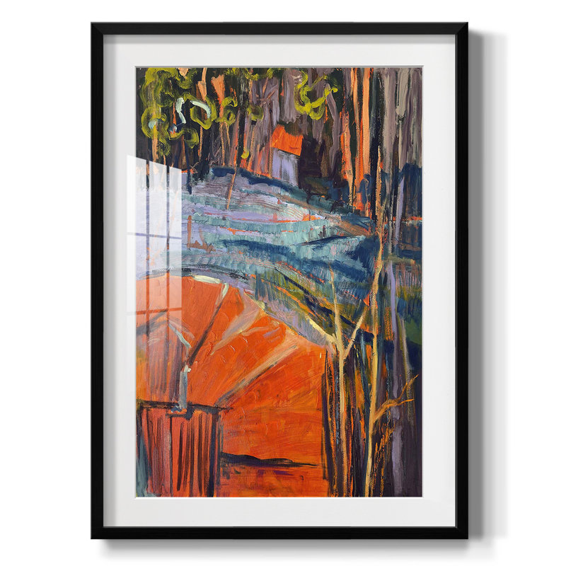 Buckingham Gardens - Toile tendue avec châssis, H 28,5 po x l 20,5 po, Noir