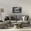 Cadre flottant de montagne nuageuse au loin, design par James Rodewald-752784662-752784660