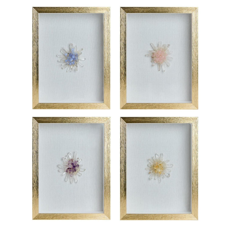 Ensemble de 4 boîtes décoratives en forme d'ombre pour art mural H 15,75 po