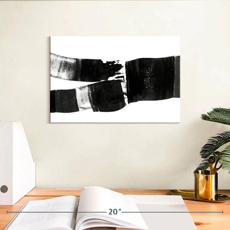 Avery brossé abstrait, H 8 po x l 12 po