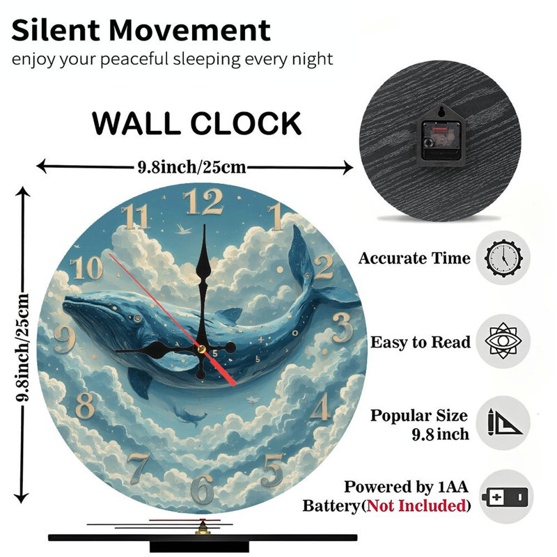 Horloge bleue