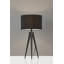 Lampe de table noire 28 po Napavine