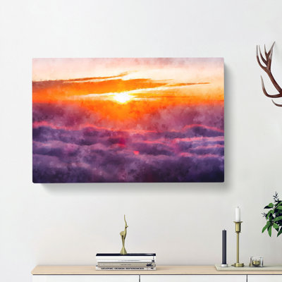 Sunrise Over Bali - Wrapped Canvas Painting