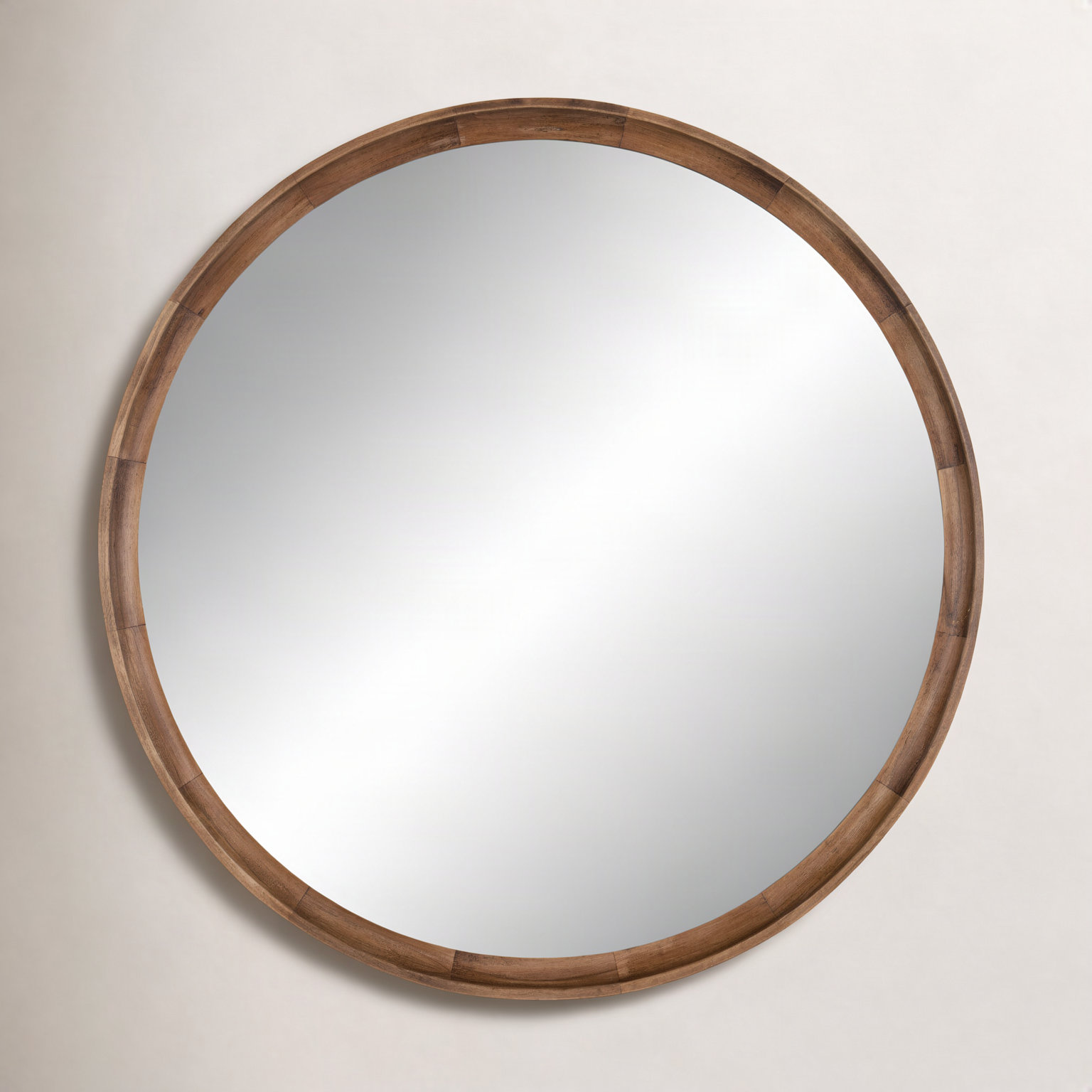 Zoie Accent Mirror, 34" x 34", Rustic Brown
