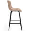 Tabouret de comptoir rembourré 27 po avec structure en métal -506050693