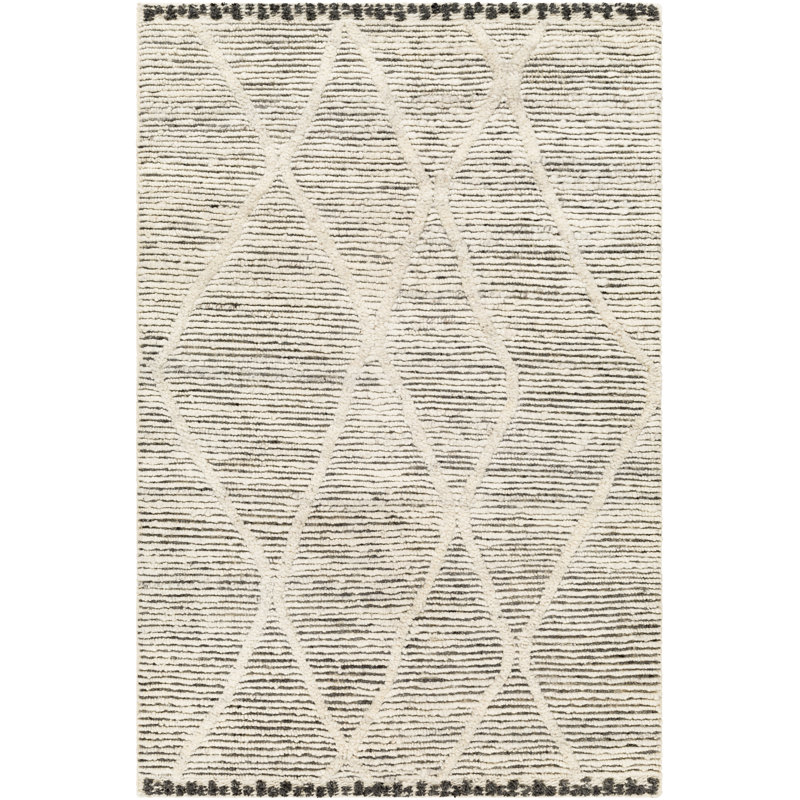Wool Geometric Area Rug, Rectangle 10' x 14'