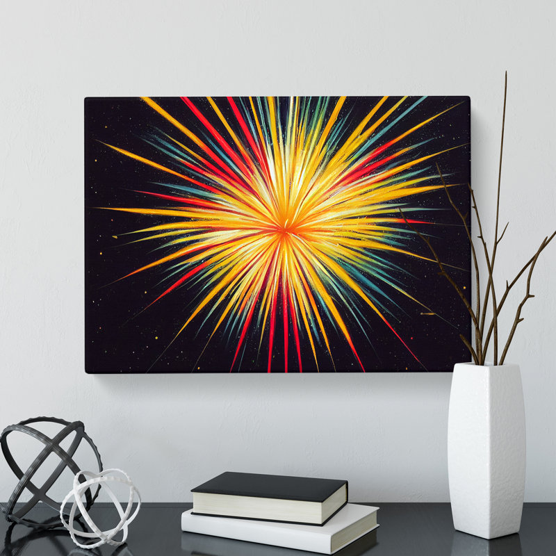 An Enchanting Firework - Wrapped Canvas, 50cm H x 76cm W x 3cm D