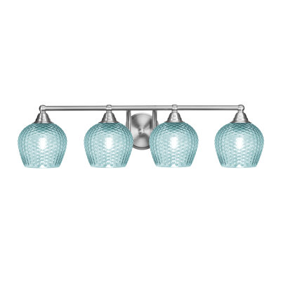 Barre d'éclairage de salle de bain 4 lumières Mukkesh
