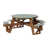 Seafoam Top/Antique Mahogany Base selected