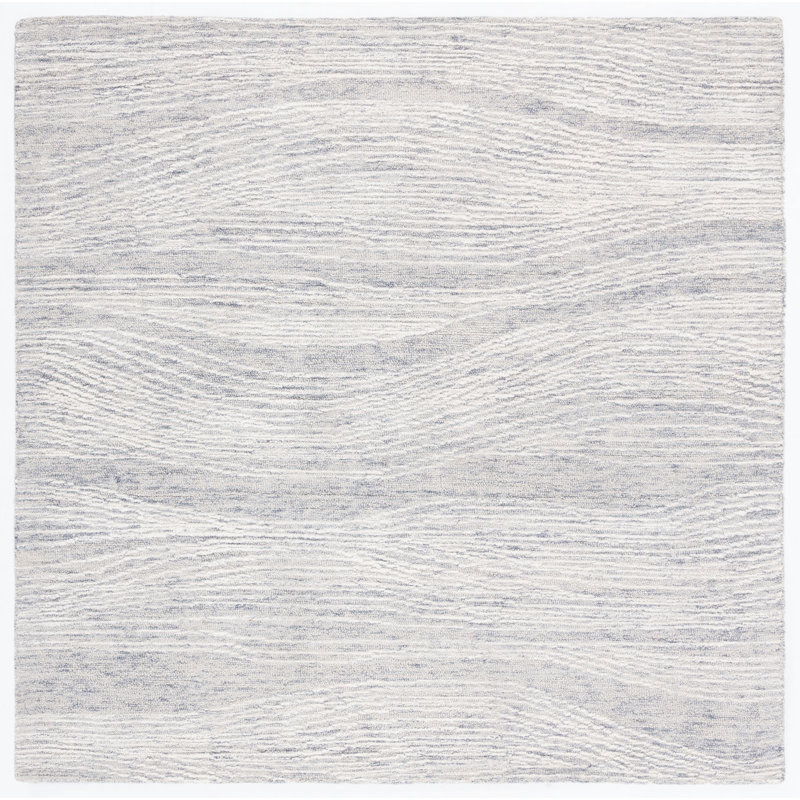 Abstract Wool Hand Tufted Area Rug, Square 183 cm