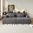 Comfortable Oversized Sectional Sofa with Reclining Feature for Relaxation-515198042