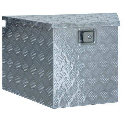17 Stories Aluminum Box 29"/15"X16.1"X18.1" Silver