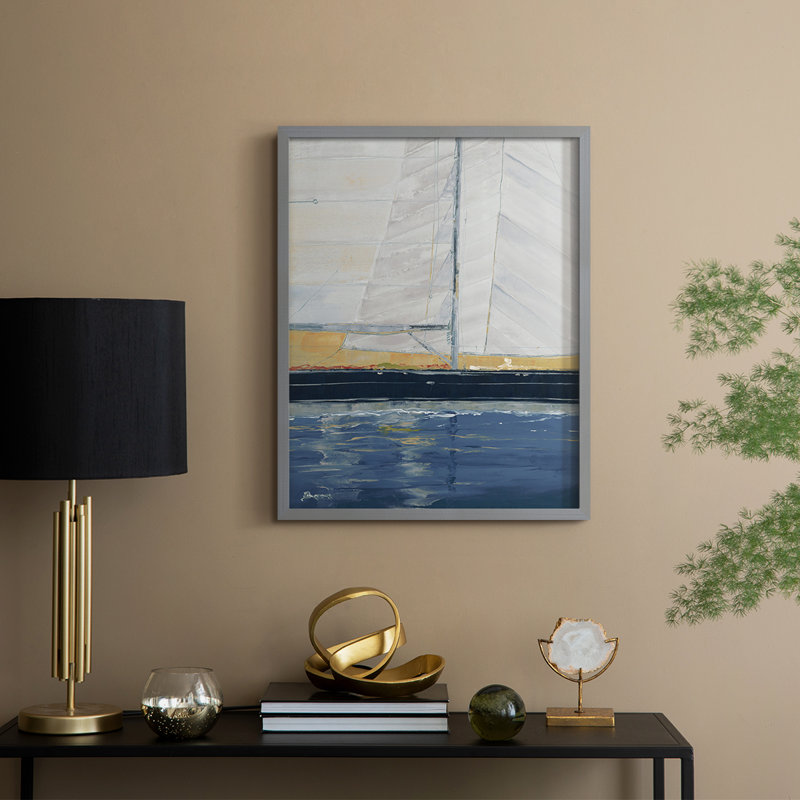 Gallery Stealth, reproduction d'art encadrée - bois massif, Gris, H 15 po x l 12 po