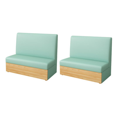 Simple Leisure Restaurant Cafe Upholstered Benches Faux Leather Upholstered Bench
