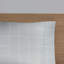 Literie simple avec édredon rayé et taies d'oreiller - Draps bleu gris Design serein