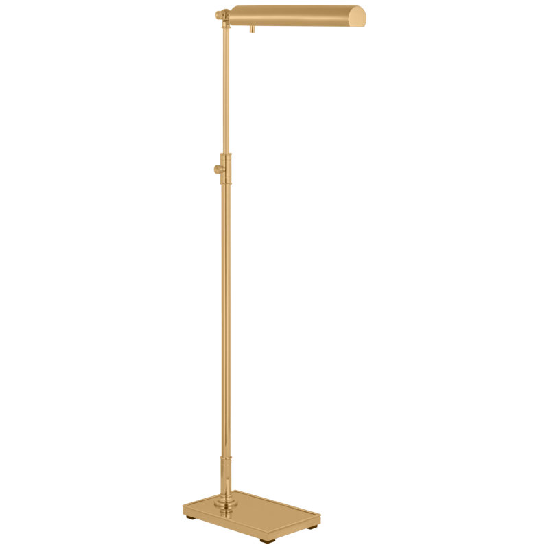 Lawton Task Floor Lamp, Antique-Burnished Brass, Gold