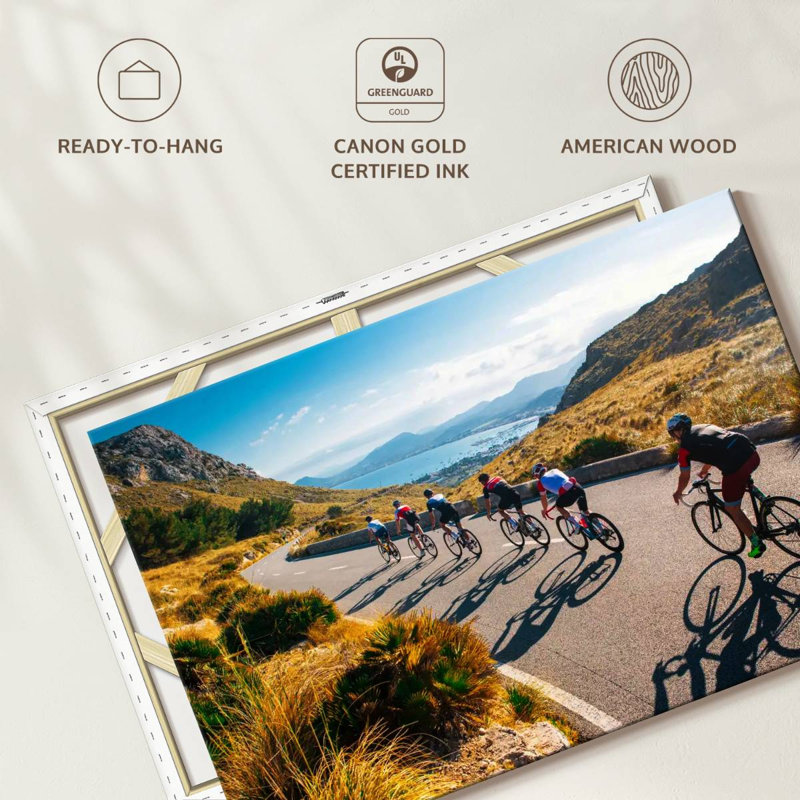 Senne Cycling Sports Group, 30" H x 45" W