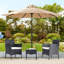 Ensemble de conversation en rotin avec parasol 3 pièces Simion-488374476-488374475