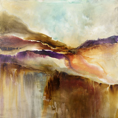 Red Desert Vista Print Canvas