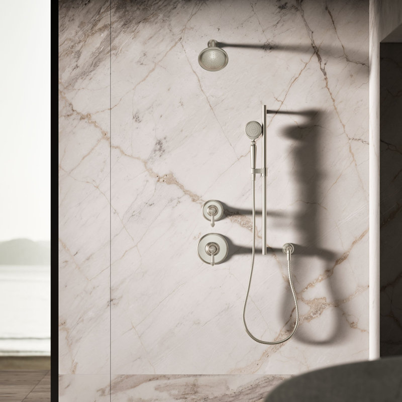 Artifacts Full/Standard Handheld Shower Head with Katalyst Air Induction Spray, Vibrant Brushed Bronze, 1.75 GPM