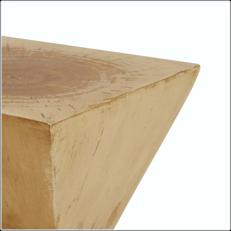 Table d'appoint TESS Modern - forme de sablier torsadé, naturel clair, sans assemblage, Light Natural