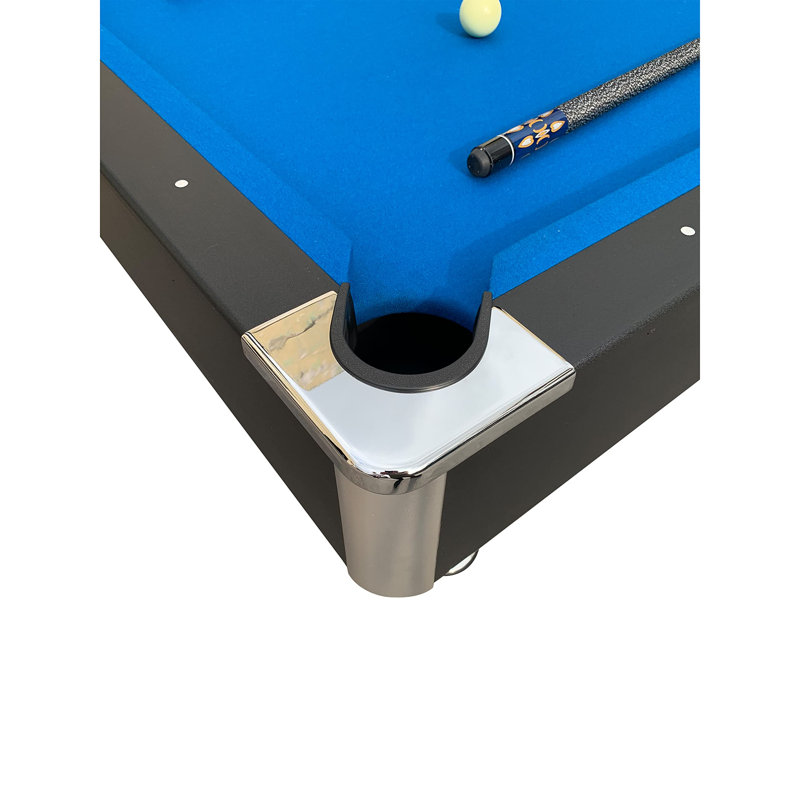 Table de billard / billard 7 pieds Rack Draco (feutre bleu avec corps noir)