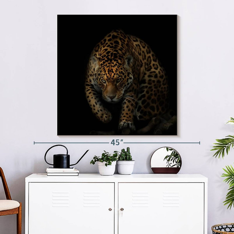 Crowle Prowling Jaguar, 33" H x 33" W
