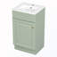 Meuble-lavabo de salle de bain avec lavabo et tablette de porte et tablette réglable-879807600