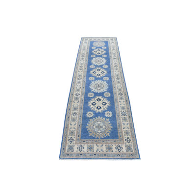 One-of-a-Kind 2'6" X 9'7" Runner Wool Area Rug in Blue