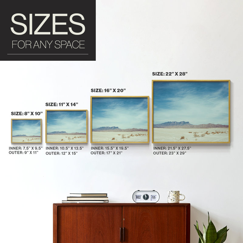 «Salt Flat Walk II», reproduction encadrée, H 11 po x l 14 po